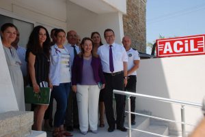 18 Temmuz 2018 - Kıbrıs Türk Ticaret Odası’nın , yenilemeyi üstlendi Güzelyurt Sağlık Merkezi’nin acil servisinde çalışmaların tamamlanması üzerine, Sağlık Bakanı Filiz Besim KTTO’ya teşekkür etti.